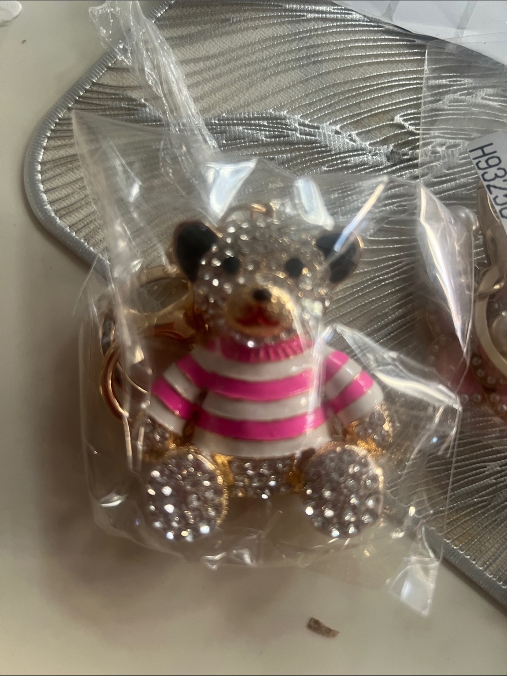 Crystal Teddy Bear Keychain - Picture 4 of 4